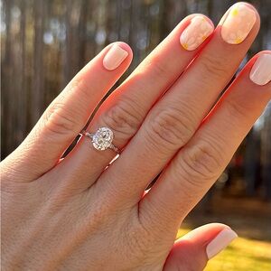 NEW—2 Carat Moissanite Engagement Ring